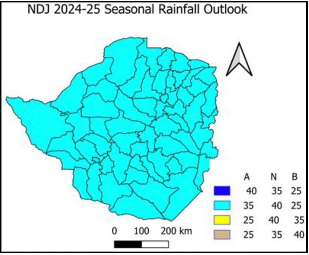 Fig 2a) Seasonal outlook for November-December-January 2024/25