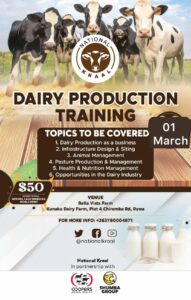 Dairy Production training